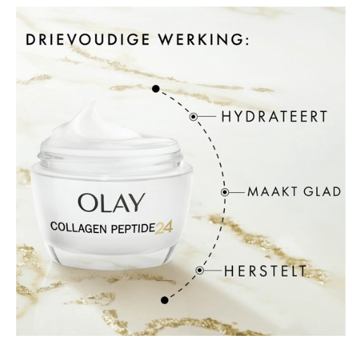 Olay Regenerist Collagen Peptide24 - Dagcrème - Zonder Parfum - 50ml
