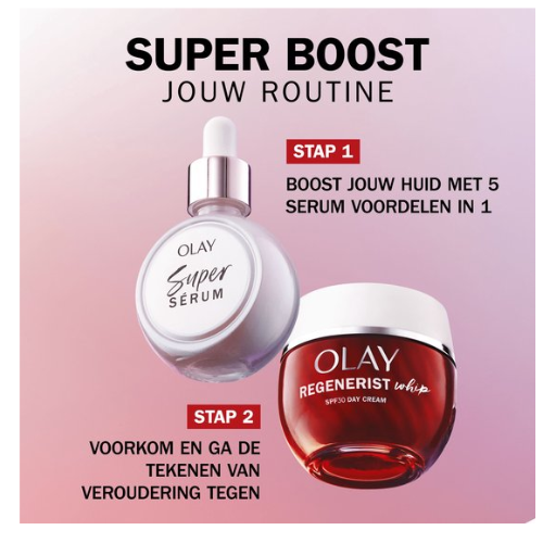 Olay Regenerist Whip Dagcrème Met SPF30 - Lichte verstevigende hydraterende crème + niacinamide - 50 ml