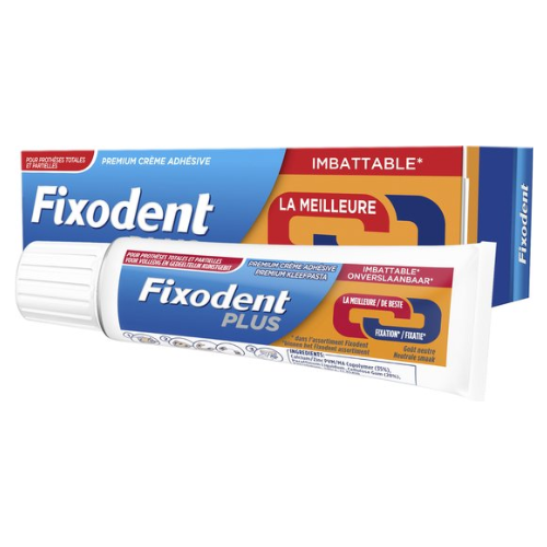 Fixodent Plus - Voordeelverpakking 6x40 g - Kleefpasta