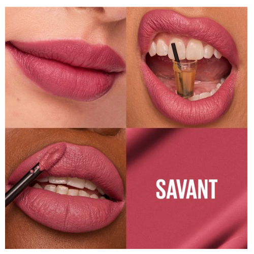 Maybelline New York - SuperStay Matte Ink Lipstick - 155 Savant - Roze - Matte, Langhoudende Lippenstift - 5 ml