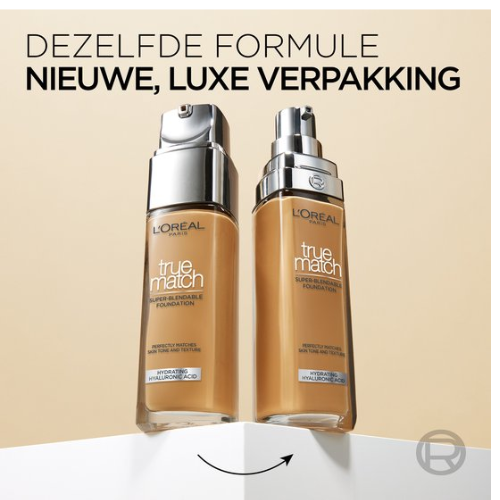 L’Oréal Paris True Match Foundation - 2.R/C- Natuurlijk Dekkende Foundation met Hyaluronzuur en SPF 16 - 30ml - Vegan