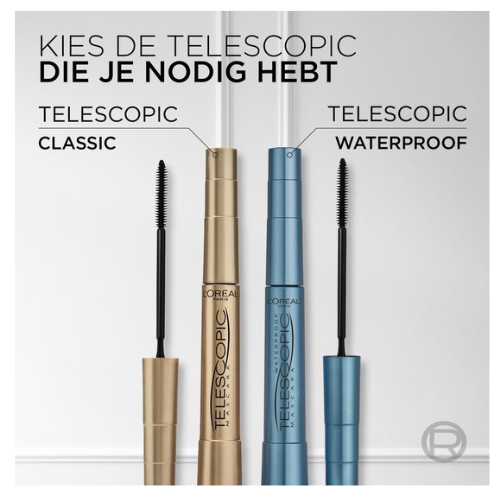 L’Oréal Paris Telescopic Mascara - Lengte mascara voor zichtbaar langere wimpers - Volume zonder klontjes - Zwart - 8ml