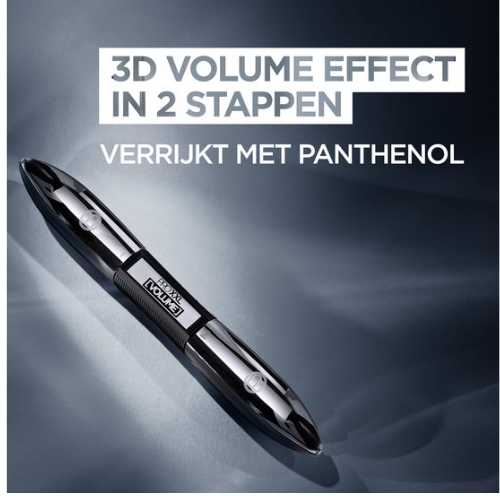 L'Oréal Paris - PRO XXL VOLUME - Zwart - Intens volume mascara - 12 ml - voordeelverpakking - 3 Stuks