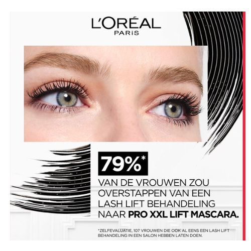 L'Oréal Paris PRO XXL LIFT 2-staps Mascara - Zwart - 12ml - Voordeelverpakking - 3 Stuks
