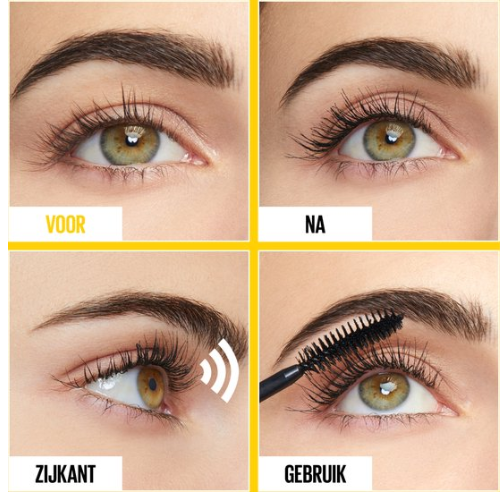 Maybelline New York - Colossal Curl Bounce Mascara - Very Black - Waterproof, Mega Volume Mascara - 10 ml - voordeelverpakking - 3 Stuks