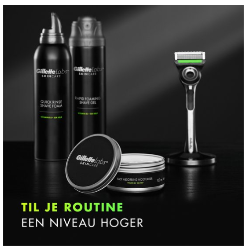 GilletteLabs Snel Absorberende Hydraterende Crème Van Gillette - Ultra-lichtgewicht - voordeelverpakking - 3 x 100ml