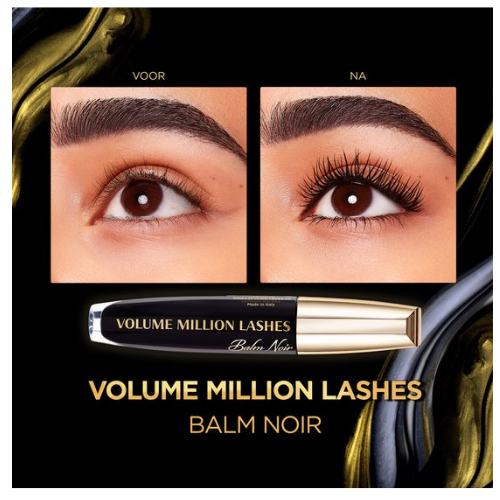 L’Oréal Paris - Volume Million Lashes Balm Noir - 01 Black - Zwart - Volume Mascara - 8,9 ml