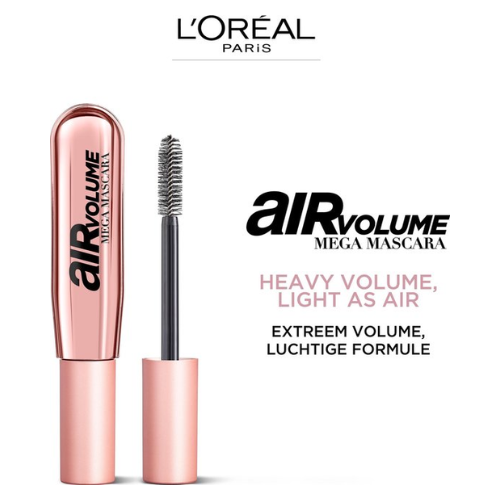 L'Oréal Paris Air Mega Volume Mascara - 01 Black - Zwart - voordeelverpakking - 3 Stuks