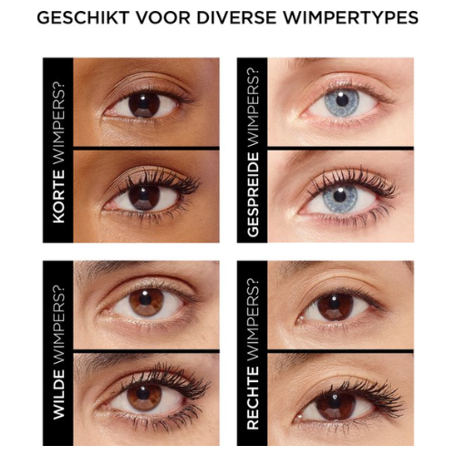 L’Oréal Paris Air Mega Volume Mascara - 01 Black Waterproof - Mega Volume Mascara - 9,4 ml - voordeelverpakking - 3 Stuks