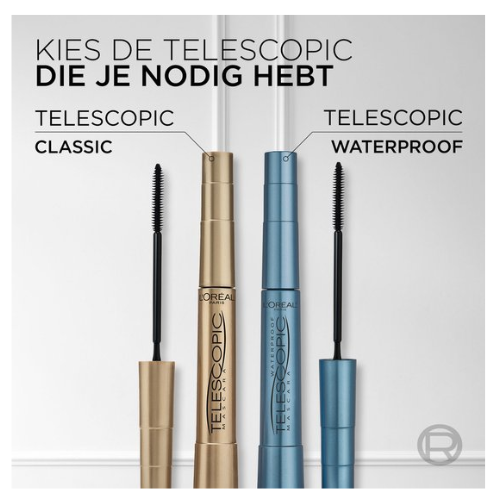 L’Oréal Paris Telescopic Mascara - Lengte mascara voor zichtbaar langere wimpers - Volume zonder klontjes - Zwart - 8ml
