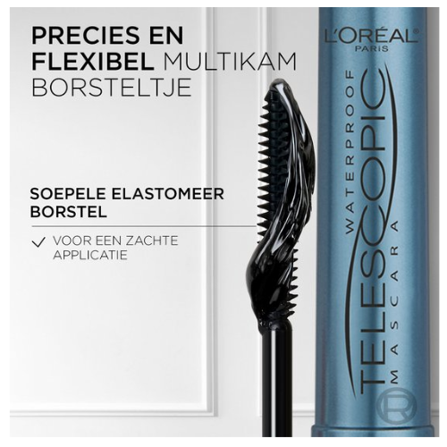 L’Oréal Paris Telescopic Mascara Waterproof - Lengte mascara voor zichtbaar langere wimpers - Volume zonder klontjes - Zwart - 8ml