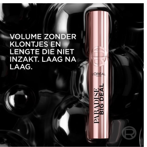 L’Oréal Paris Lash Paradise Big Deal Mascara - Opbouwbare volume en lengte - Zijdezachte applicatie zonder klontjes - Zwart