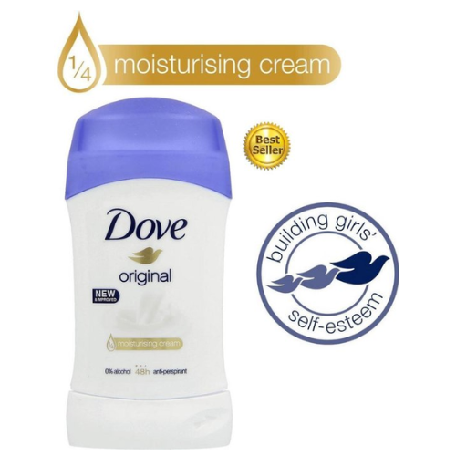 Dove Original Deodorant Stick - Anti Transpirant Deo Stick met 0% Alcohol - 48 Uur Zweetbescherming - Deodorant Vrouw - 6-Pack