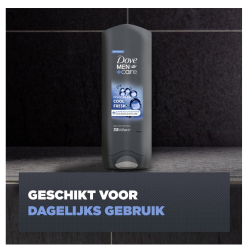 Dove Men+Care Cool Fresh 3-in-1 Douchegel - 6 x 250 ml - Voordeelverpakking