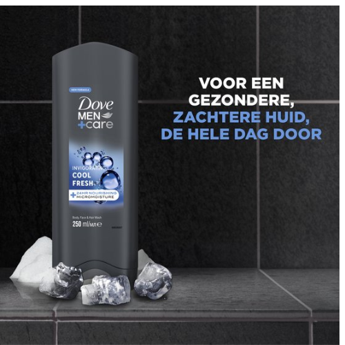 Dove Men+Care Cool Fresh 3-in-1 Douchegel - 6 x 250 ml - Voordeelverpakking