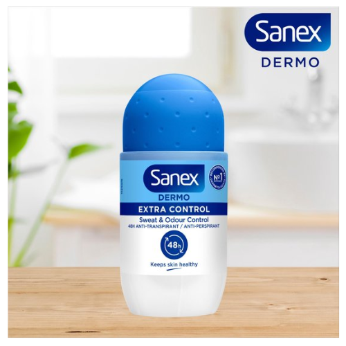 Sanex Dermo Extra Control 48h Anti-transpirant Roller - Voordeelverpakking - 6 x 50ml