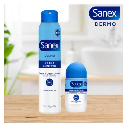 Sanex Dermo Extra Control 48h Anti-transpirant Roller - Voordeelverpakking - 6 x 50ml