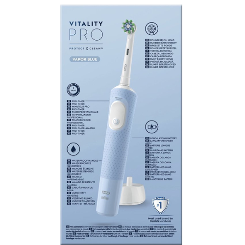 Oral-B Vitality Pro - Protect X Clean - Elektrische Tandenborstel - Vapor Blue