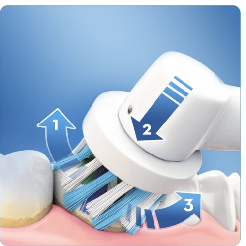Oral-B Vitality Pro - Paars - Elektrische Tandenborstel - Ontworpen door Braun