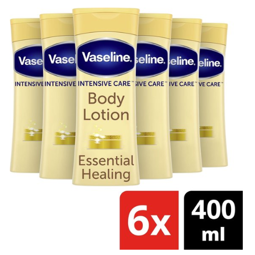 Vaseline Bodylotion Essential Healing - 6 x 400 ml - Voordeelverpakking