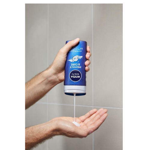 NIVEA MEN Protect & Care Douchegel - 3-in-1 Shower Gel Met aloë vera - Shampoo - Voordeelverpakking - 6 x 250 ml