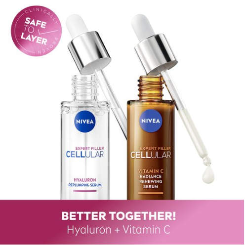 NIVEA Cellular Vitamine C Serum Gezicht - Gezichtsserum voor Stralende Huid - Anti-rimpel en Anti-Age - Skincare Met Vitamin C en E - 30ml