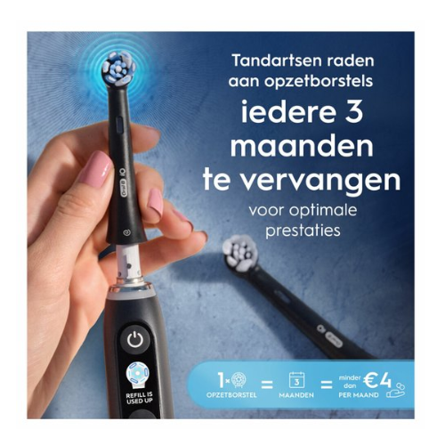 Oral B iO Gentle Care Opzetborstels – Zwart | 4 stuks