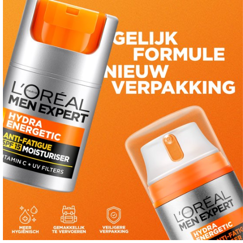 L'Oréal Men Expert Gezichtsserum Hydra Energy 24h - voordeelverpakking - 6 x 50 ml