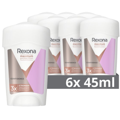 Rexona Women Maximum Protection Anti-Transpirant Deodorant Stick - Confidence - 6 x 45 ml - Voordeelverpakking