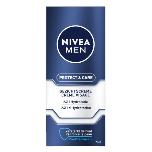 NIVEA MEN Protect & Care Hydraterende Gezichtscrème - Voordeelverpakking 2x75 ml