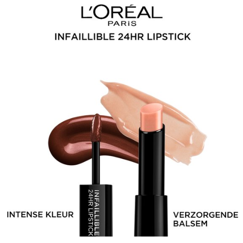 L’Oréal Paris Infallible Lippenstift - 117 Perpetual Brown - 24h Langhoudend