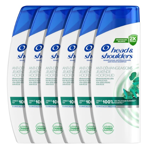Head & Shoulders Jeukende Hoofdhuid - Anti-Roos Shampoo - Voor Dagelijks Gebruik - Voordeelverpakking 6 x 400ml