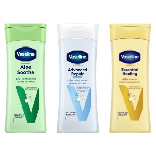 Vaseline Bodylotion - Try Out - Advanced Repair / Aloë Soothe / Essential Healing
