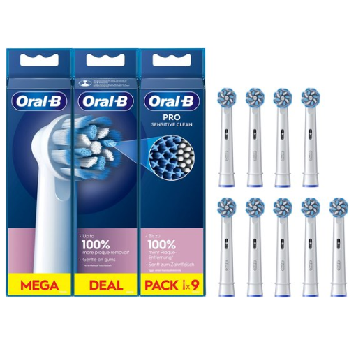 Oral-b Opzetborstels Sensitive Clean 9 Stuks