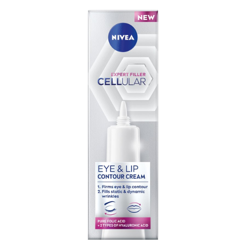 NIVEA CELLular Expert Filler Anti-Age Oogcrème - Anti Rimpel Crème - Ouder wordende huid - Hyaluronzuur - Puur Foliumzuur - Eye Cream - 15 ml