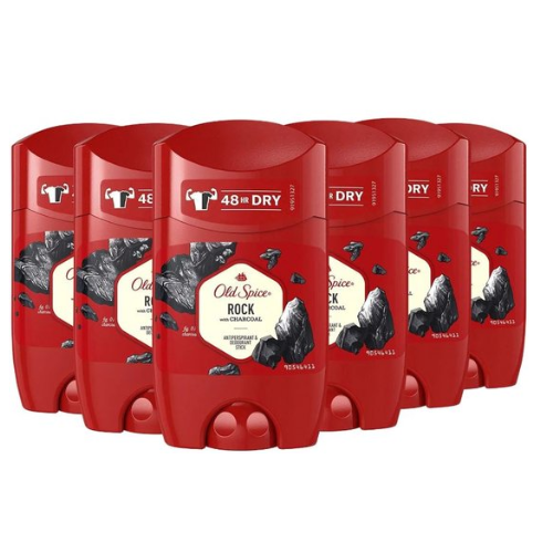 Old Spice Deo Stick - Deodorant Rock - Voordeelverpakking 6 x 50 ml