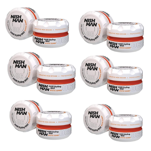 Nish Man- Hair Wax- 06 Mystic Gummy - 6 stuks