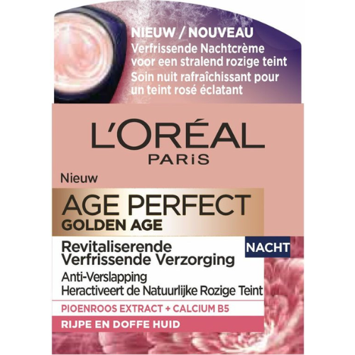 L’Oréal Paris Age Perfect Golden Age nachtcrème - Met Neo-Calcium - Om de huid te verstevigen - 50 ml