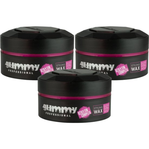 Gummy Styling Wax Gloss Extra Hold 150ml (3-pack)