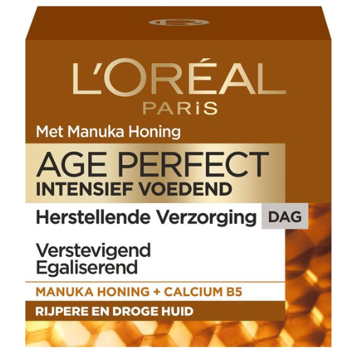 L’Oréal Paris Age Perfect Dagcrème met Intensief voedend Manuka Honing - Krachtig, onbewerkt ingrediënt - essentiële voedingstoffen en mineralen - 50 ml