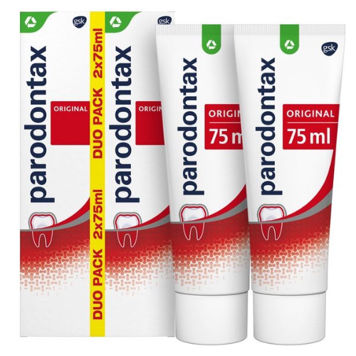 Parodontax - Original - dagelijkse - Tandpasta - tegen bloedend tandvlees - 2x75 ml