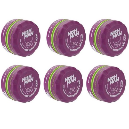 Nishman 04 Hair Styling Wax Ruby 6 stuks