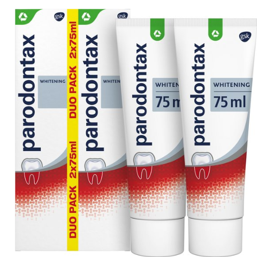 Parodontax Whitening dagelijkse tandpasta tegen bloedend tandvlees 2x75 ml