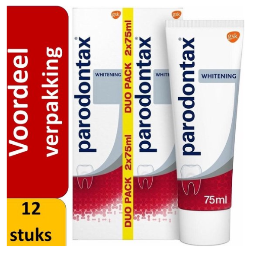 Parodontax - Tandpasta - Whitening - 12 x 75ml