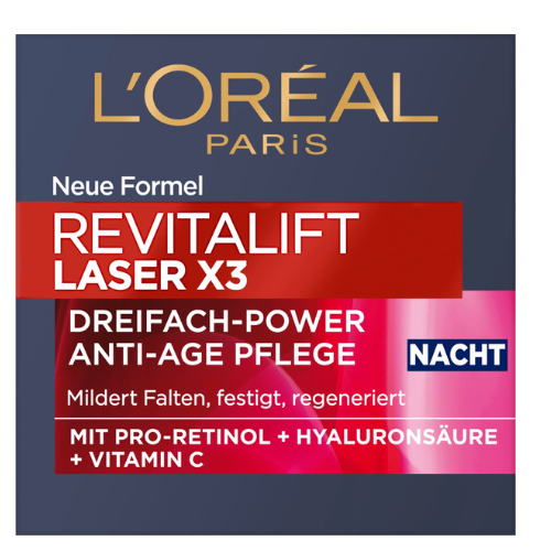 L'ORÉAL PARIS Nachtcrème Revitalift Laser X3, 50 ml