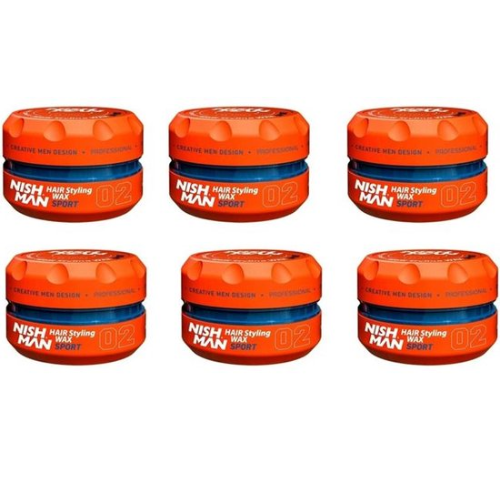 Nishman wax 02 Hair Styling Wax Sport 6 stuks