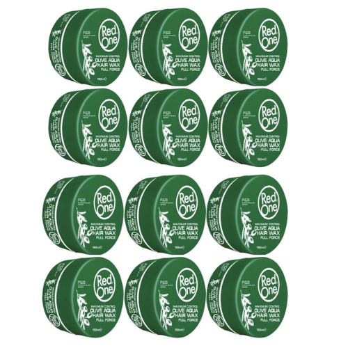 RedOne Haarwax – Olive Aqua Hair Wax  - voordeelverpakking - 12 x 150 ml