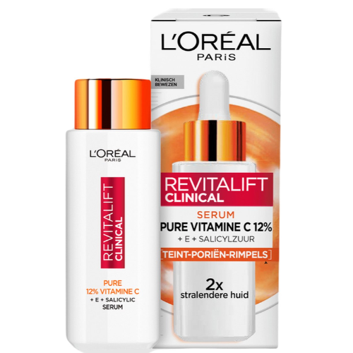 L'Oréal Paris Revitalift Clinical Pure Vitamine C 12% Serum - Samengesteld met vitamine E en salicylzuur - 30ml