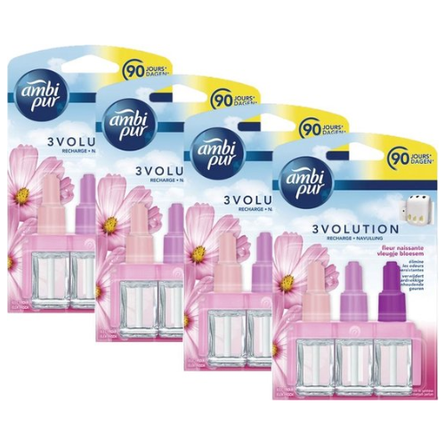 Ambi Pur Luchtverfrisser navulling 3Volution Vleugje Bloesem 4 x 20 ml