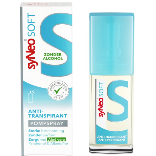 syNeo SOFT - Deodorant Anti-transpirant Pompspray - 30ml - Aloë Vera - 0% Alcohol - Halal - Overmatig zweten